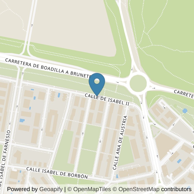 Map: location of Brooklyn Fitboxing Boadilla in Madrid