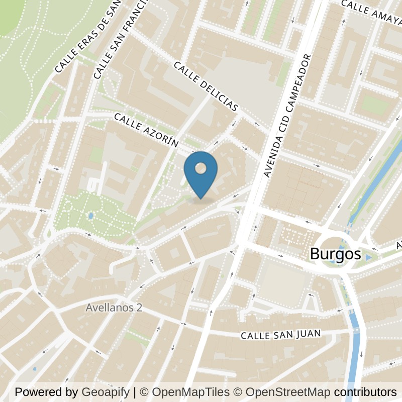 Map: location of Brooklyn Fitboxing Burgos in Burgos