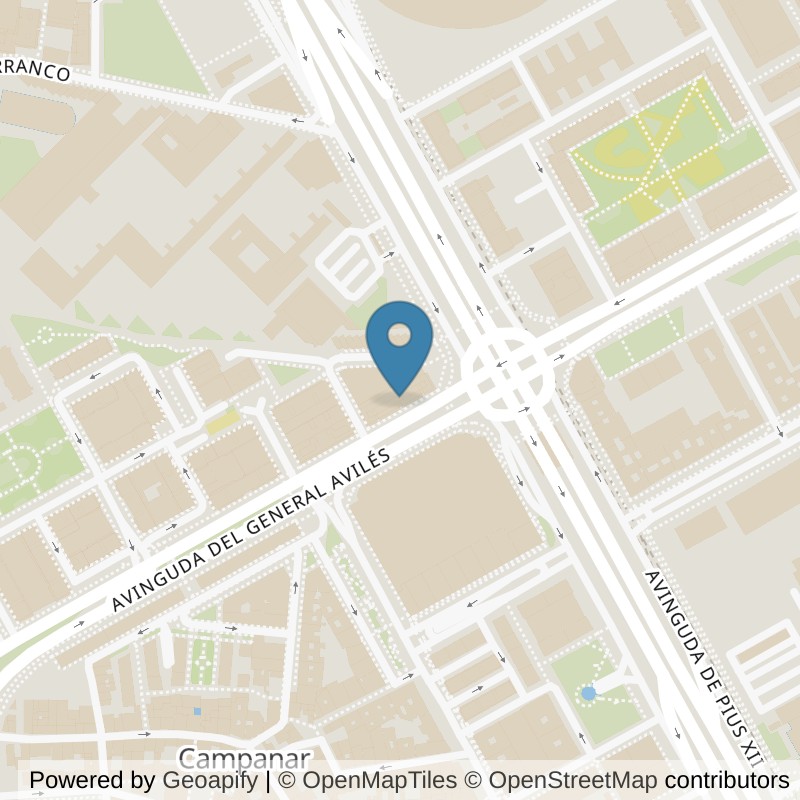 Map: location of Brooklyn Fitboxing Campanar in Valencia