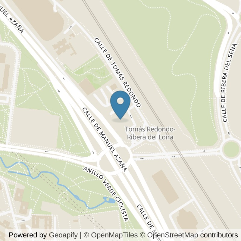 Map: location of Brooklyn Fitboxing Campo De Las Naciones in Madrid
