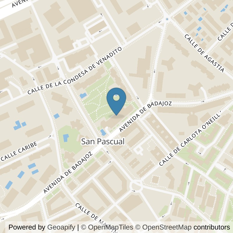 Map: location of Brooklyn Fitboxing Condesa De Venadito in Madrid