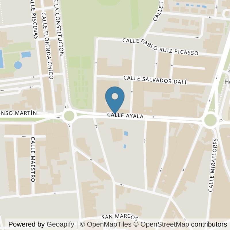 Map: location of Brooklyn Fitboxing Don Benito in Don Benito
