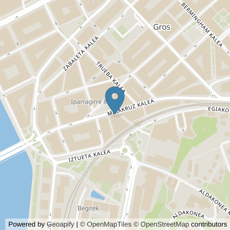 Map: location of Brooklyn Fitboxing Donostia in Donostia