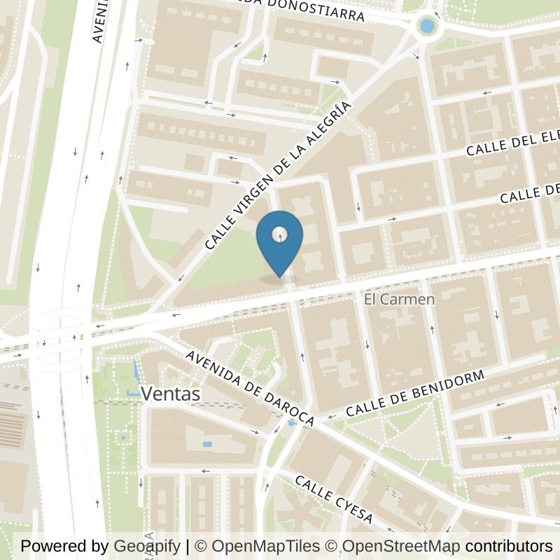 Map: location of Brooklyn Fitboxing El Carmen in Madrid