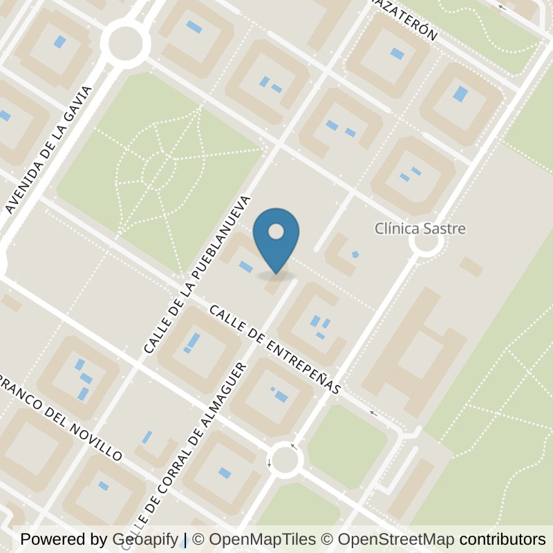 Map: location of Brooklyn Fitboxing Ensanche De Vallecas in Madrid