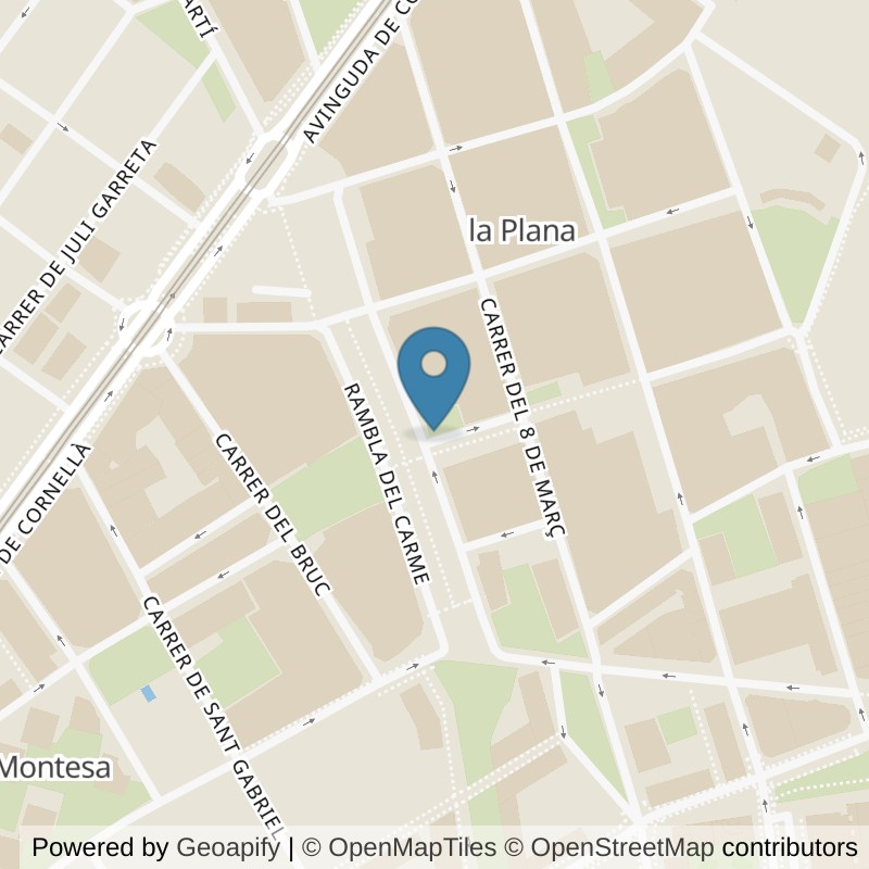 Map: location of Brooklyn Fitboxing Esplugues De Llobregat in Barcelona
