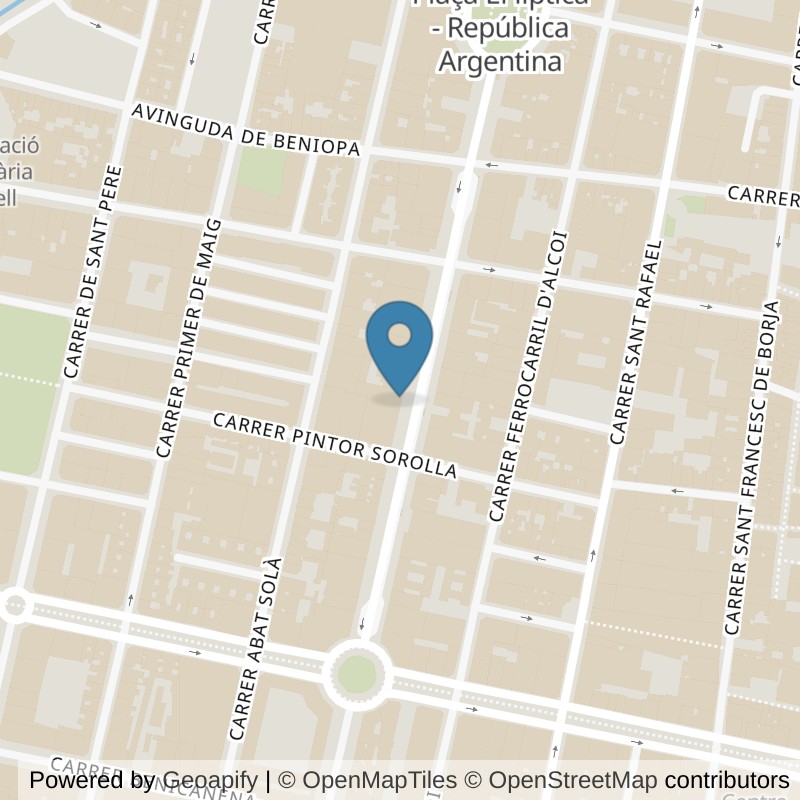 Map: location of Brooklyn Fitboxing Gandia in Gandia