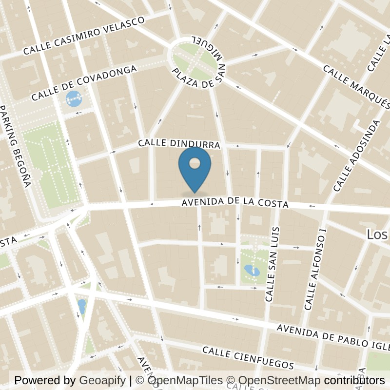 Map: location of Brooklyn Fitboxing Gijón Costa in Gijon