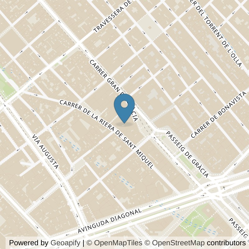 Map: location of Brooklyn Fitboxing Gracia in Barcelona