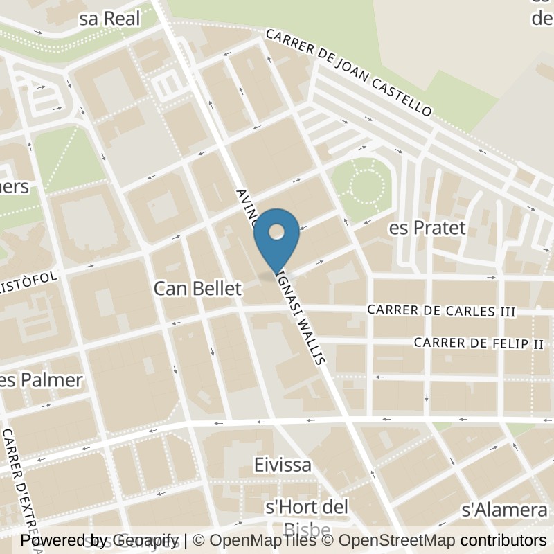 Map: location of Brooklyn Fitboxing Ibiza in Illes Balears