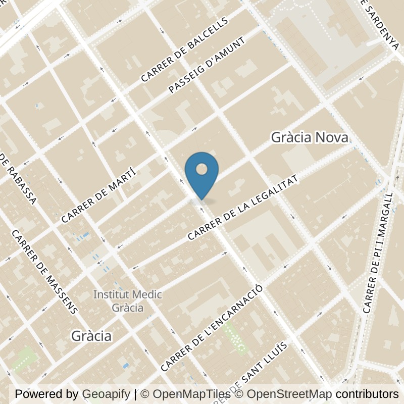 Map: location of Brooklyn Fitboxing Joanic in Barcelona