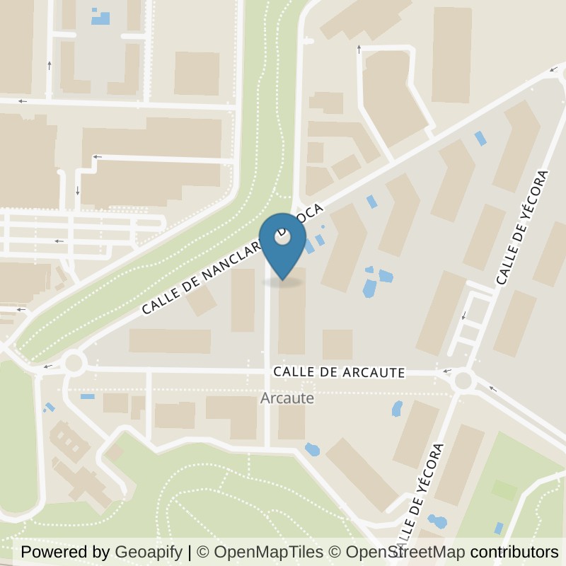 Map: location of Brooklyn Fitboxing Las Mercedes in Madrid
