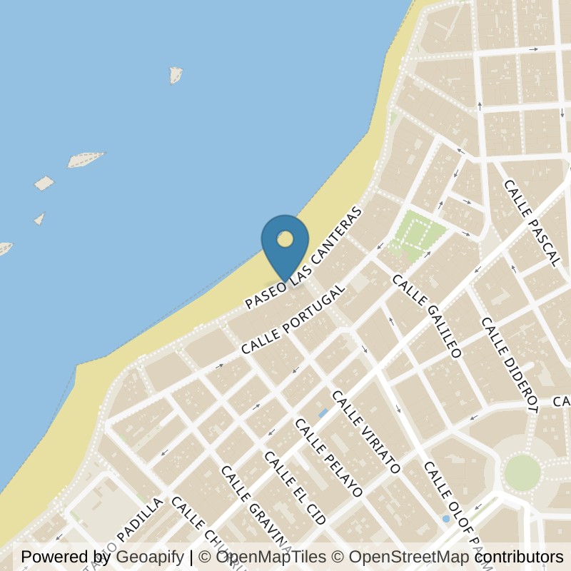Map: location of Brooklyn Fitboxing Las Palmas Canteras in Las Palmas de Gran Canaria