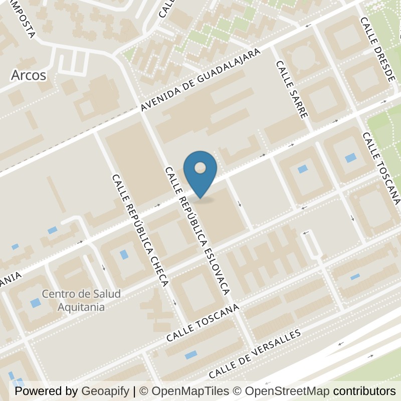 Map: location of Brooklyn Fitboxing Las Rosas in Madrid