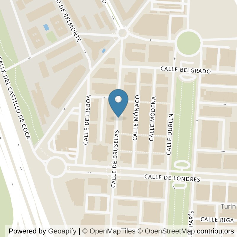Map: location of Brooklyn Fitboxing Las Rozas Európolis in Madrid