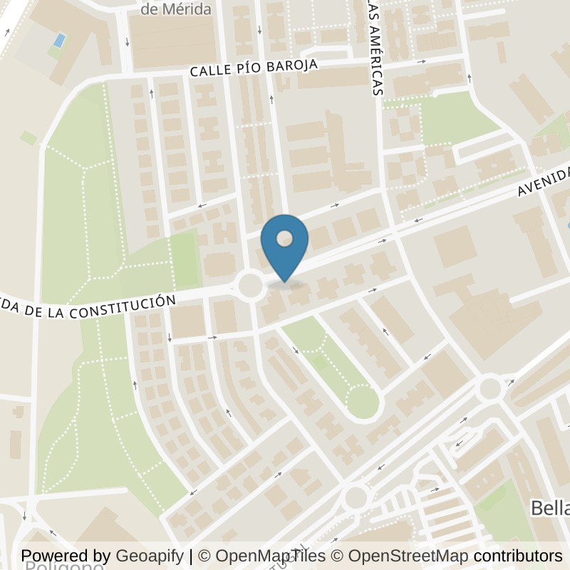Map: location of Brooklyn Fitboxing Mérida in Badajoz
