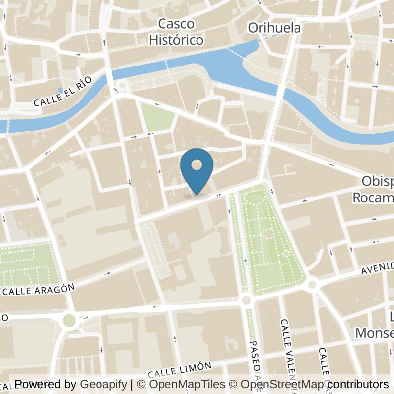 Map: location of Brooklyn Fitboxing Orihuela in Alicante