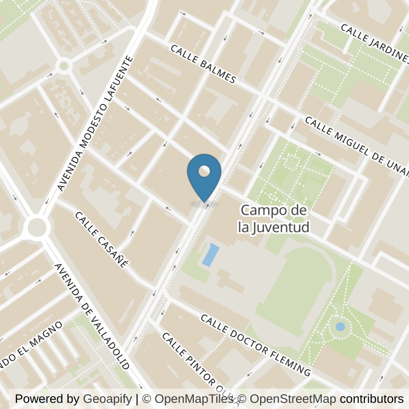 Map: location of Brooklyn Fitboxing Palencia in Palencia
