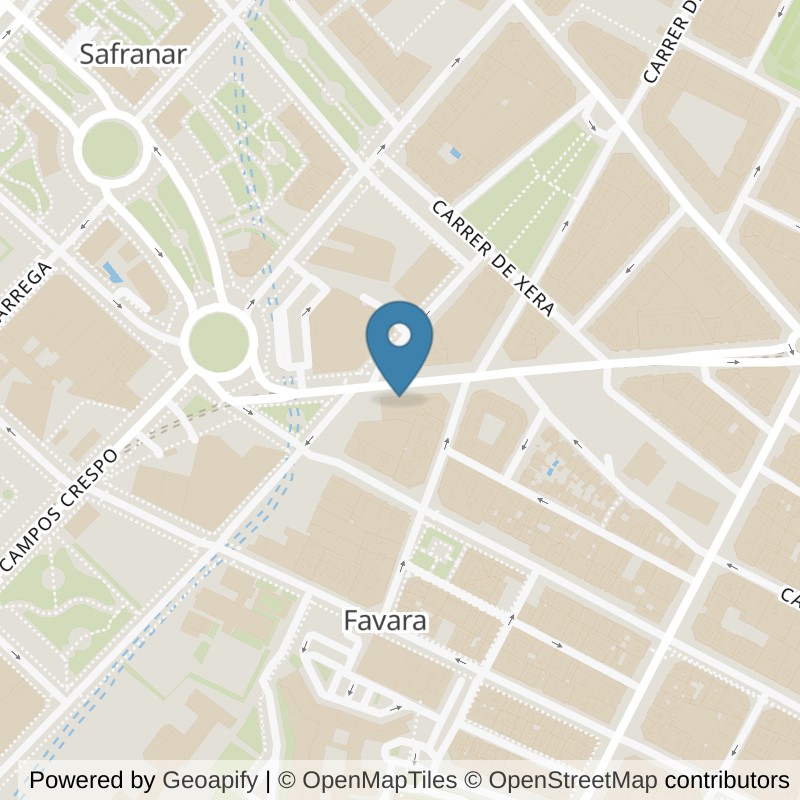 Map: location of Brooklyn Fitboxing Patraix in Valencia