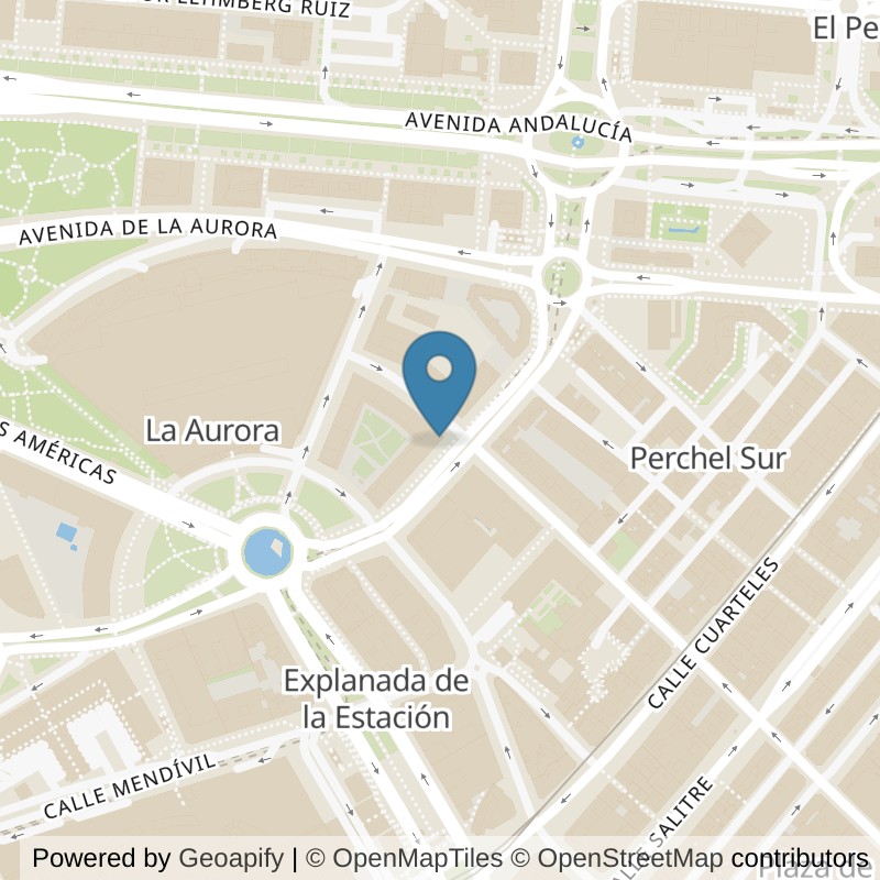 Map: location of Brooklyn Fitboxing Perchel in Málaga