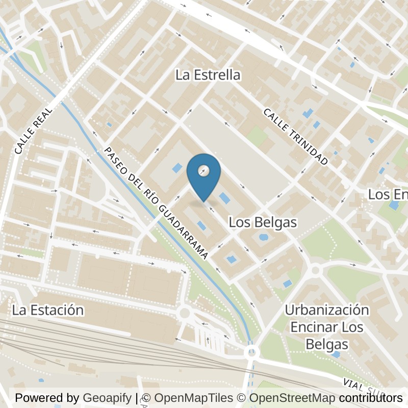 Map: location of Brooklyn Fitboxing Villalba - Plaza De Los Belgas in Madrid