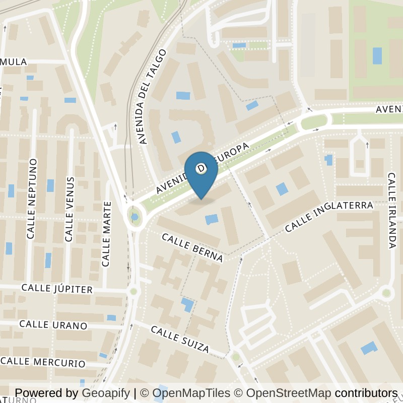 Map: location of Brooklyn Fitboxing Pozuelo in Madrid