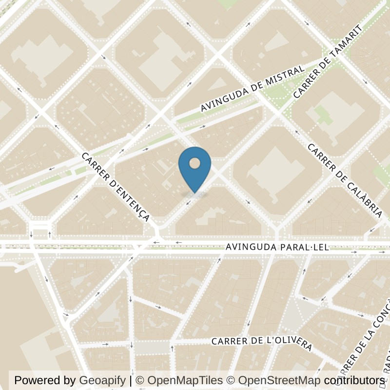 Map: location of Brooklyn Fitboxing Sant Antoni in Barcelona