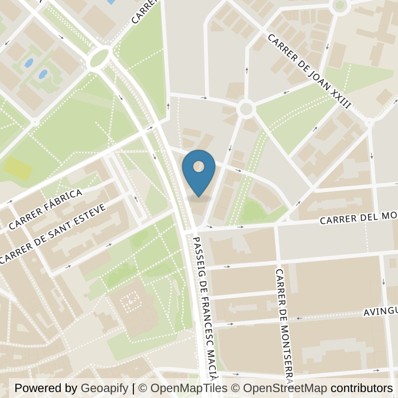 Map: location of Brooklyn Fitboxing Sant Cugat in Barcelona