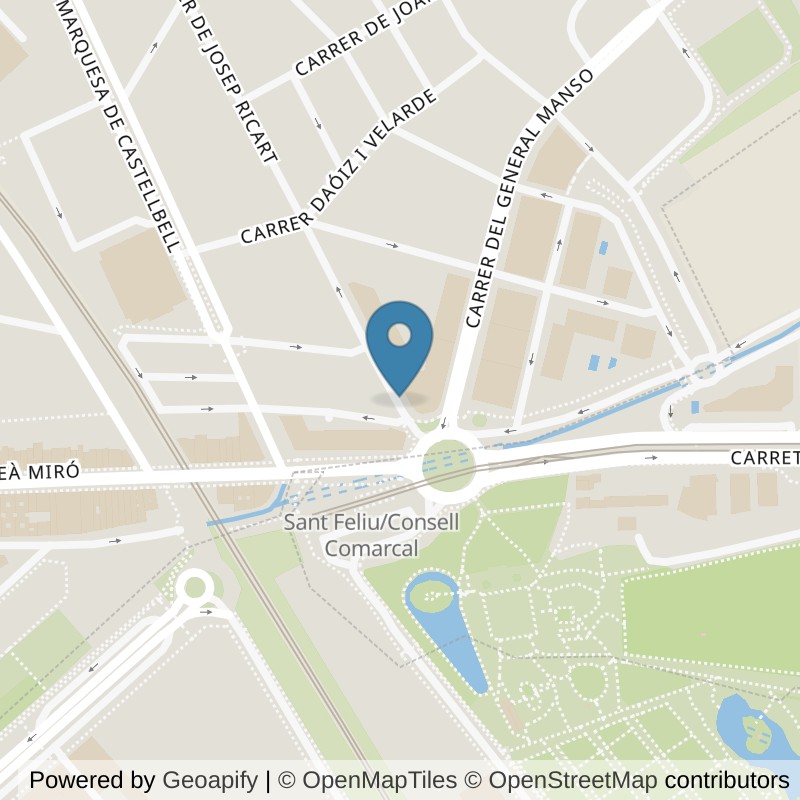 Map: location of Brooklyn Fitboxing Sant Feliu in Barcelona