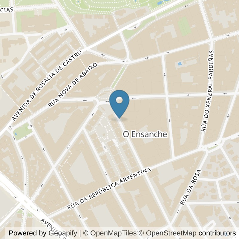 Map: location of Brooklyn Fitboxing Santiago De Compostela in A Coruña