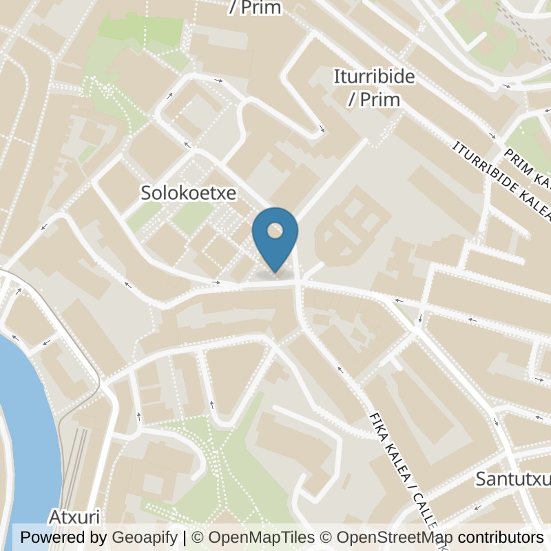 Map: location of Brooklyn Fitboxing Santutxu in Bilbao