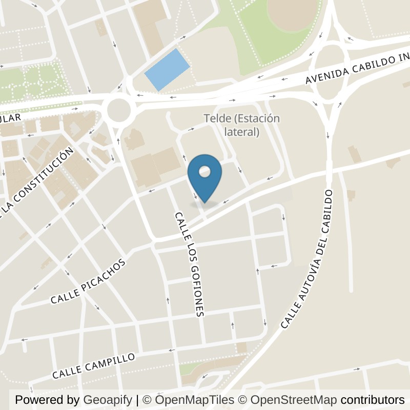 Map: location of Brooklyn Fitboxing Telde in Telde