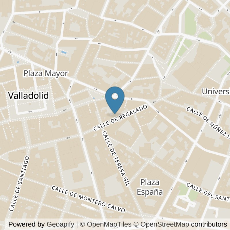 Map: location of Brooklyn Fitboxing Valladolid in Valladolid