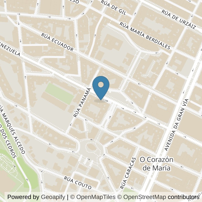 Map: location of Brooklyn Fitboxing Vigo Centro in Vigo