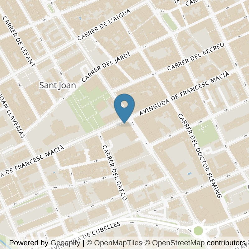 Map: location of Brooklyn Fitboxing Vilanova I La Geltrú in Barcelona