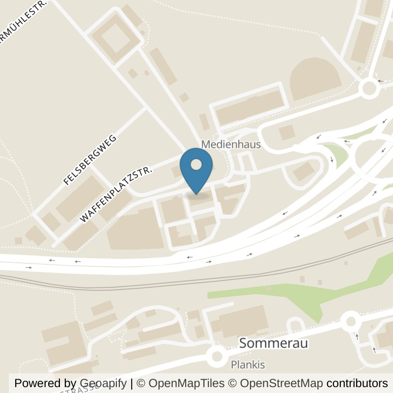 Map: location of Bündner Qualitätsfitness in Chur