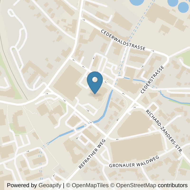 Map: location of by linzenich FAMILY FITNESS CLUB Bergisch Gladbach in Bergisch Gladbach