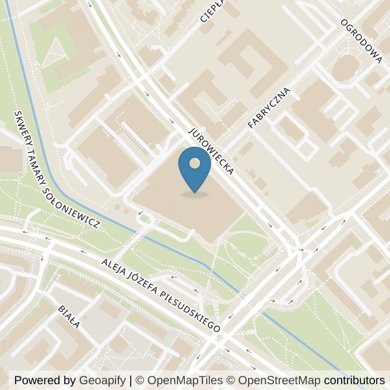 Map: location of Calypso Fitness i Siłownia Białystok in Białystok