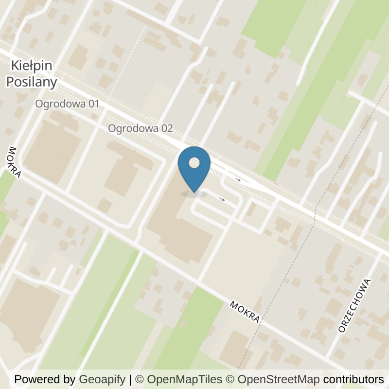 Map: location of Calypso Fitness i Siłownia Łomianki in Łomianki
