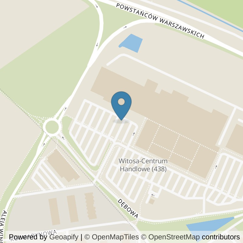 Map: location of Calypso Fitness Opole Turawa Park in Opole