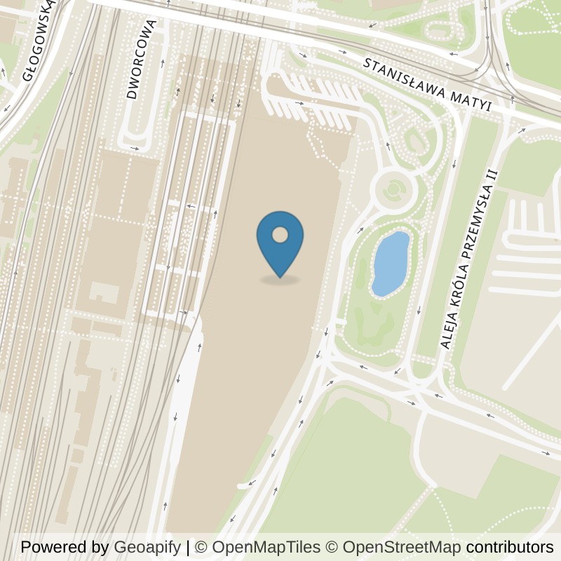Map: location of Calypso Fitness i Siłownia Poznań Avenida in Poznań