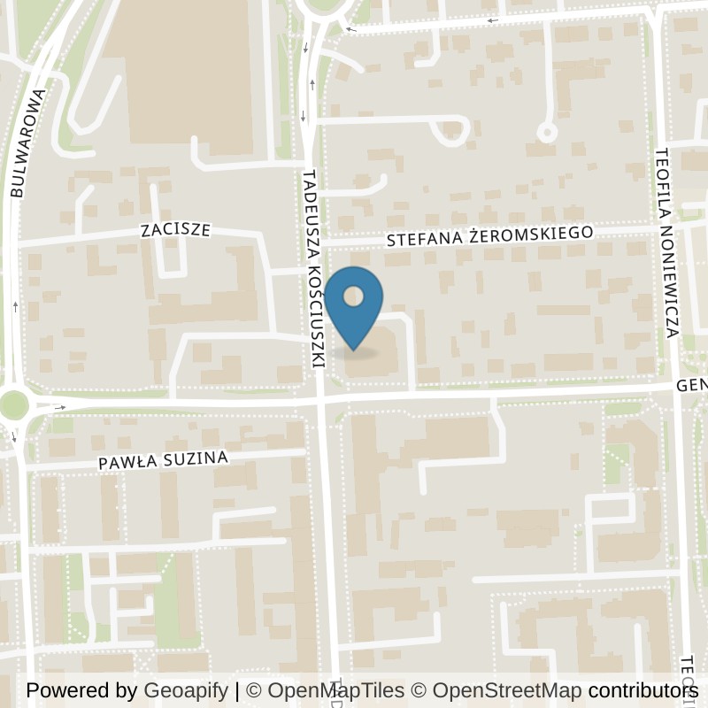 Map: location of Calypso Fitness i Siłownia Suwałki in Suwałki