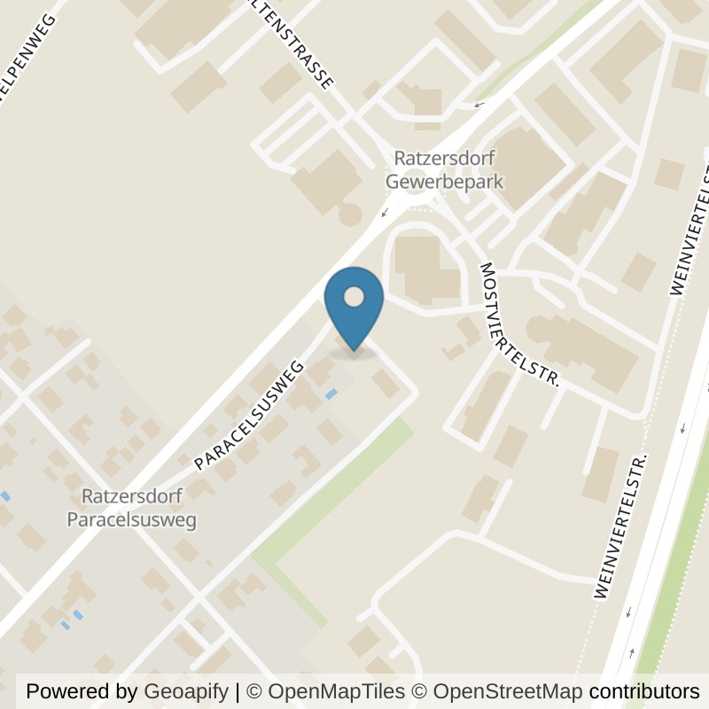 Map: location of cardioFIT Zentrum für betreutes Fitnesstraining und Gesundheit in St. Pölten