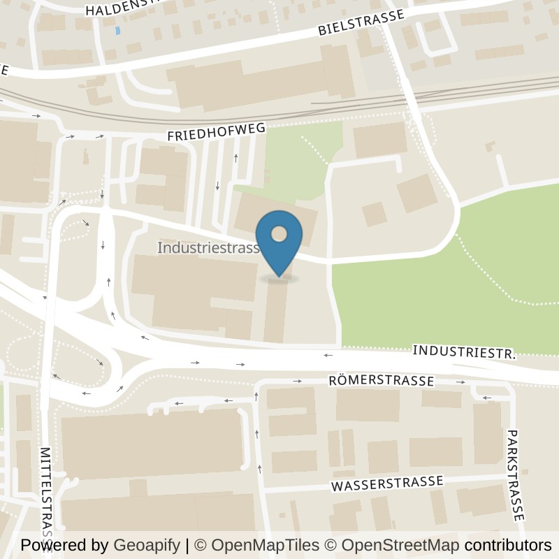 Map: location of Central Gym Brügg in Brügg