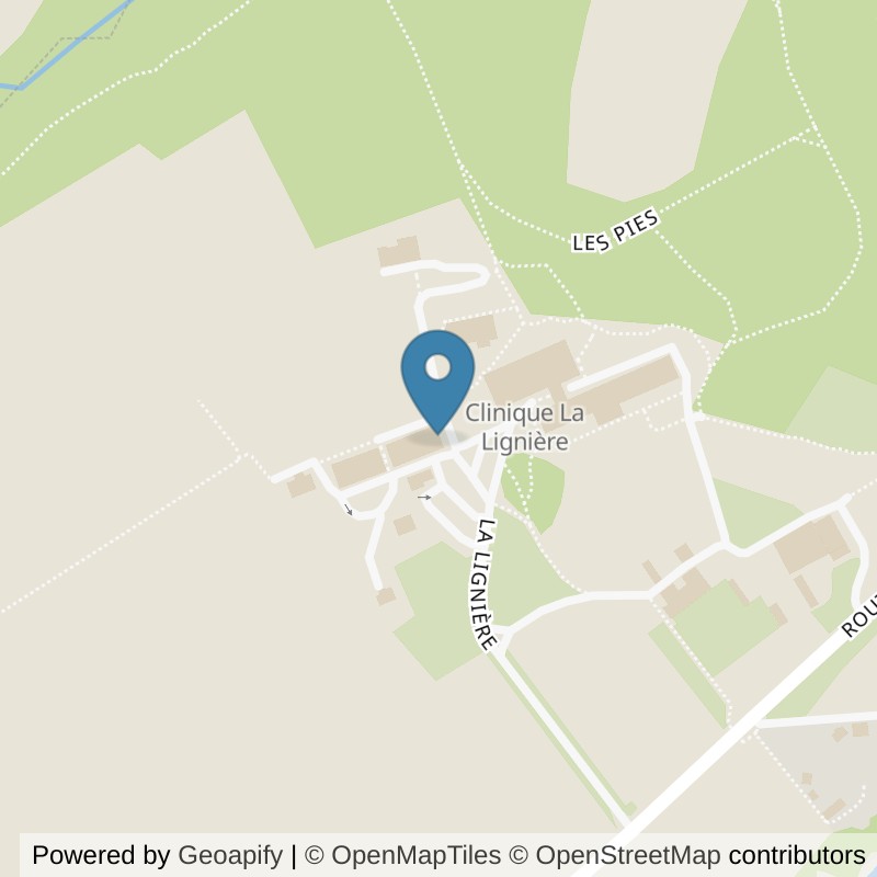 Map: location of Centre de Santé La Lignière in Gland