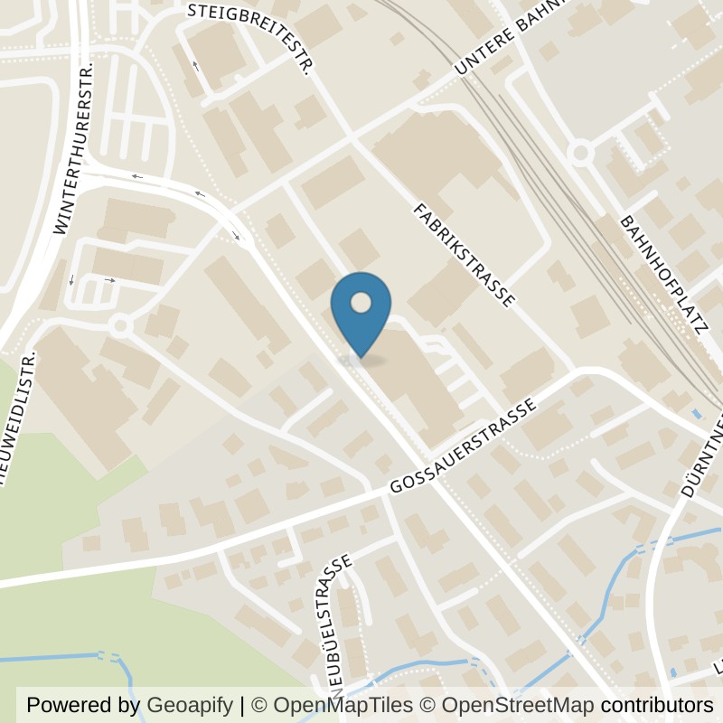 Map: location of Chili Health Training Hinwil in Hinwil