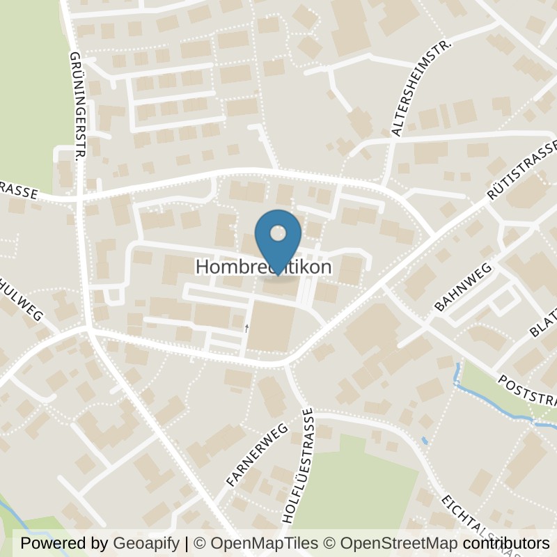 Map: location of Chili Health Training Hombrechtikon in Hombrechtikon