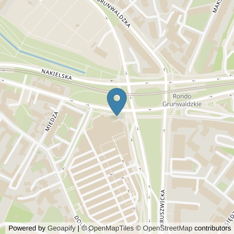 Map: location of CityFit Bydgoszcz CH Rondo in Bydgoszcz