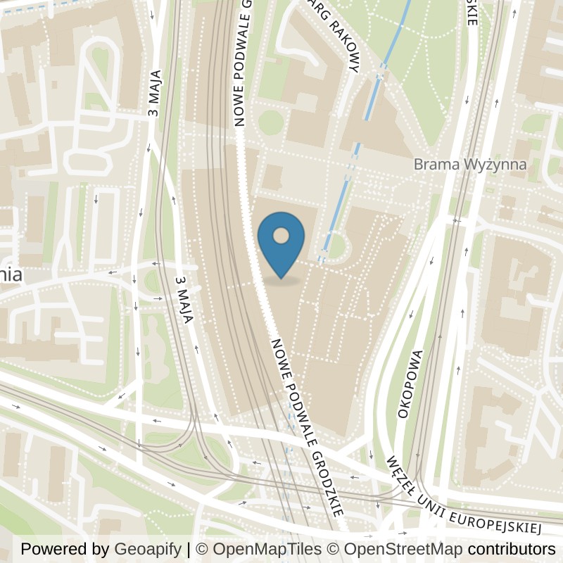 Map: location of CityFit Gdańsk Forum in Gdańsk