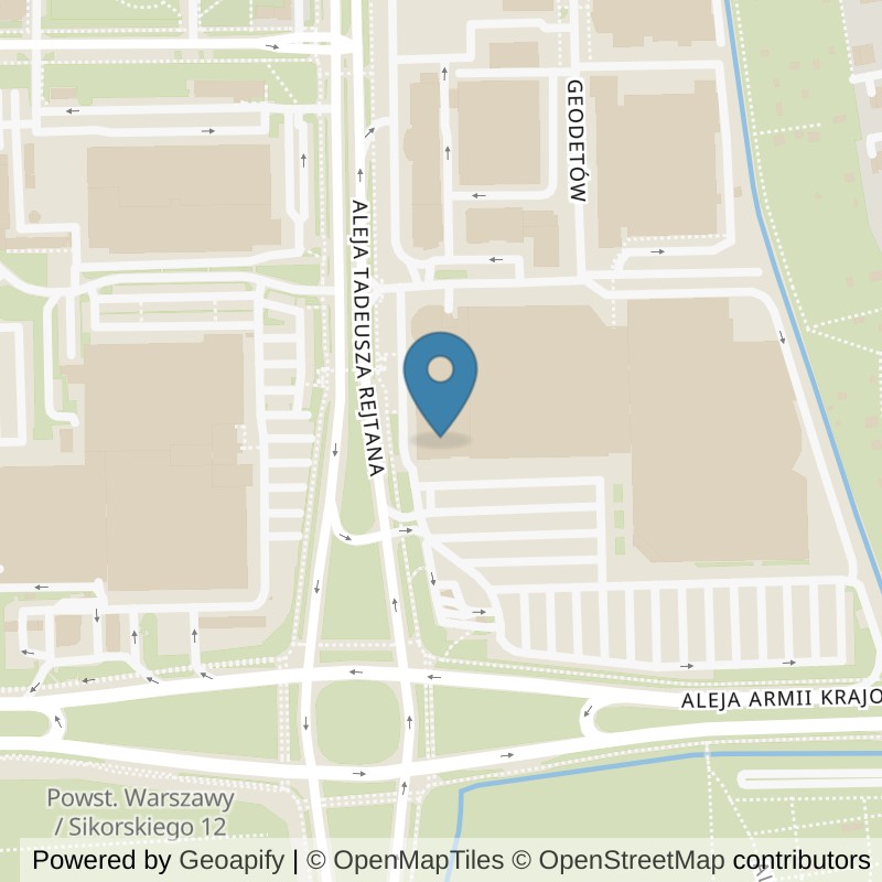 Map: location of CityFit Rzeszów Plaza Rzeszów in Rzeszów